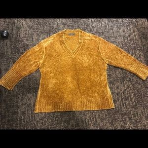 Zara Knit Womens Sweater Golden Brown Slouchy